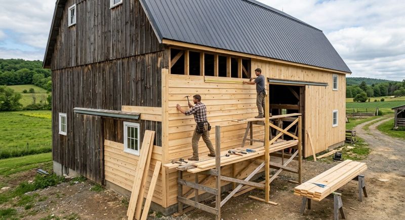 Barn Siding Installation in Harnett County, NC