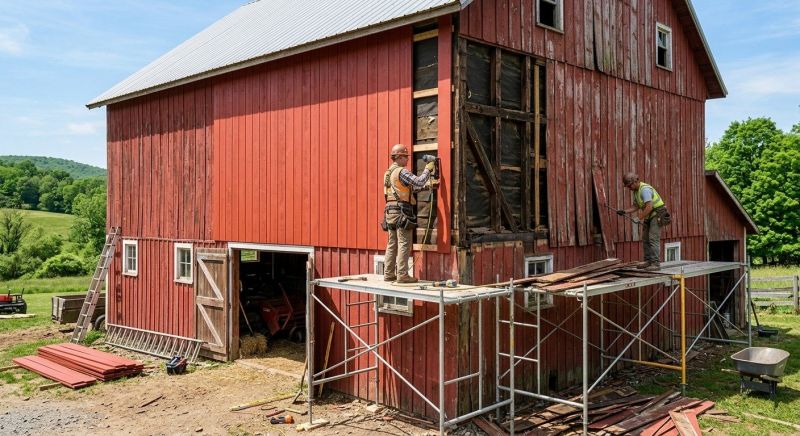 Barn Siding Replacement in Johnston County, NC