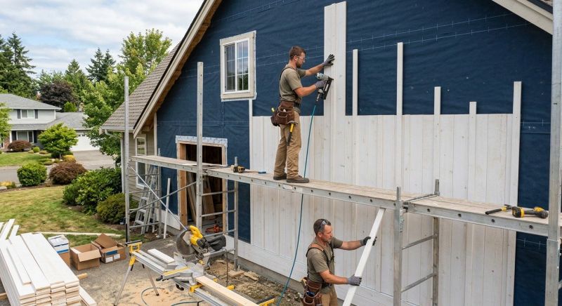 Batten Siding Installation in Harnett County, NC