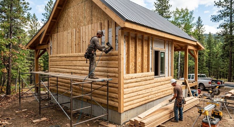Cabin Siding Installation in Harnett County, NC