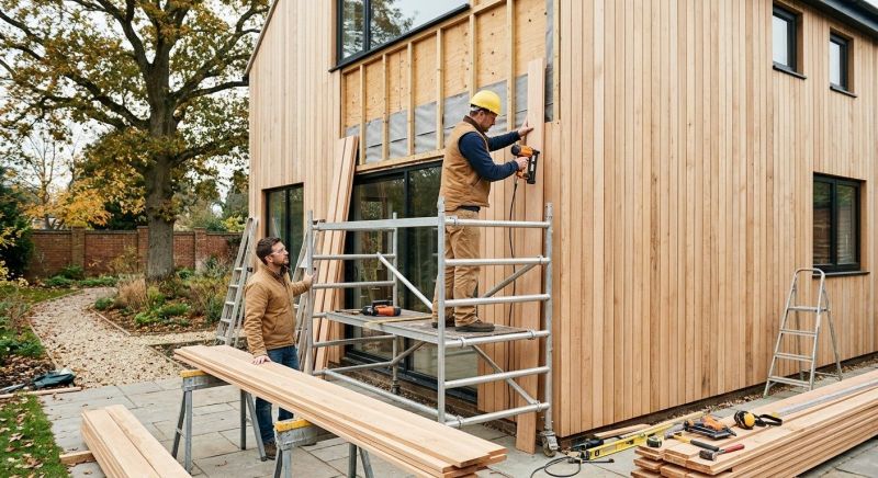 Cedar Cladding Installation in Harnett County, NC