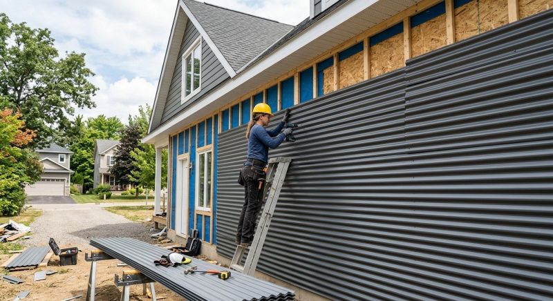 Corrugated Siding Installation in Harnett County, NC