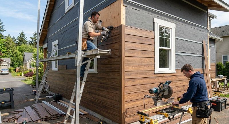 Faux Wood Siding Installation in Dunn, NC