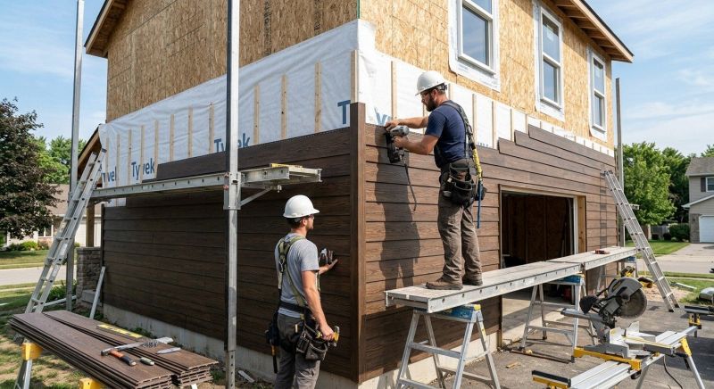 Faux Wood Siding Installation in Harnett County, NC