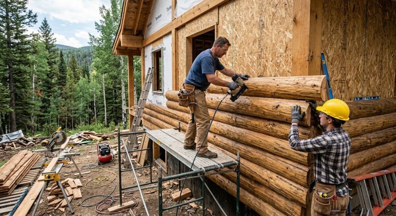 Log Home Siding Installation in Harnett County, NC
