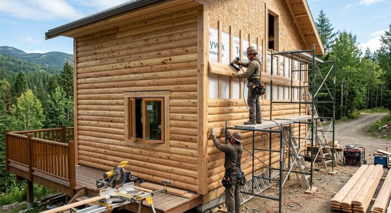 Log Siding Installation in Angier, NC