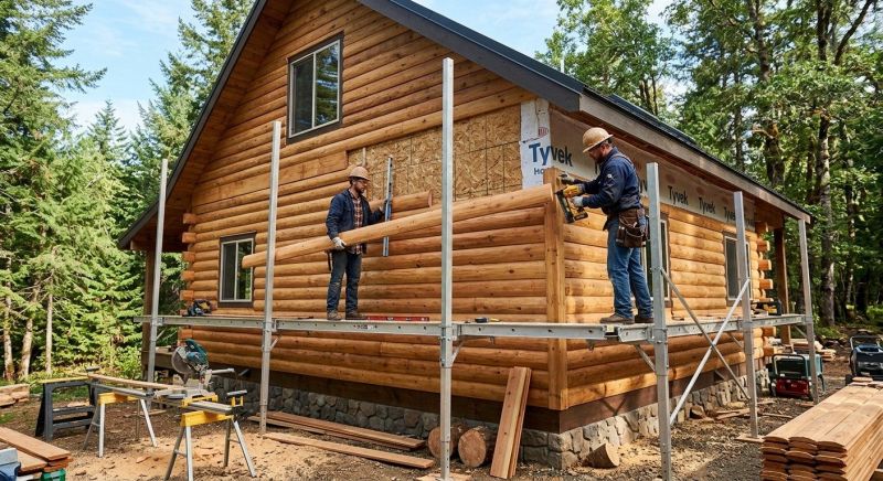 Log Siding Installation in Benson, NC