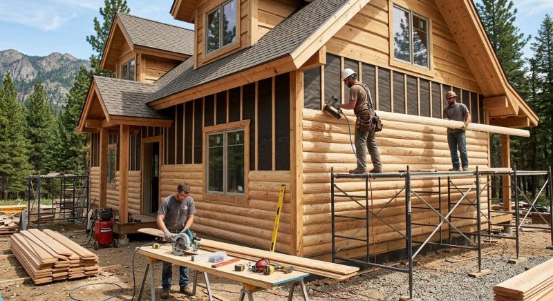 Log Siding Installation in Clayton, NC