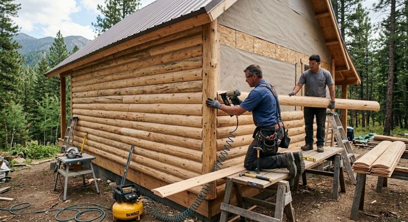 Log Siding Installation in Holly Springs, NC