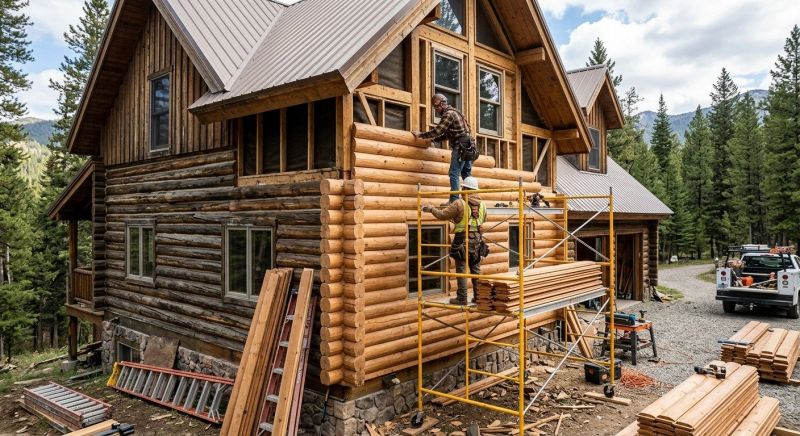 Log Siding Installation in Harnett County, NC