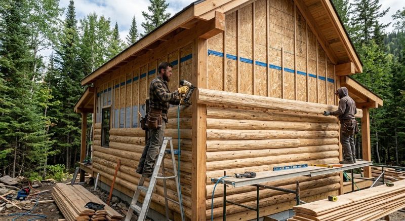 Log Siding Installation in Lillington, NC