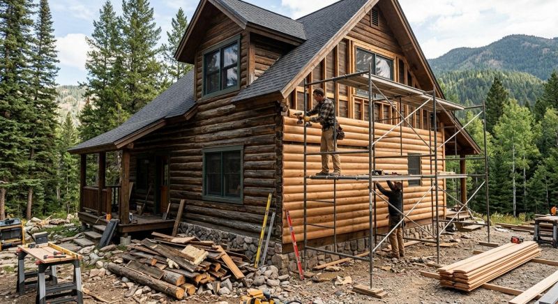 Log Siding Replacement in Harnett County, NC