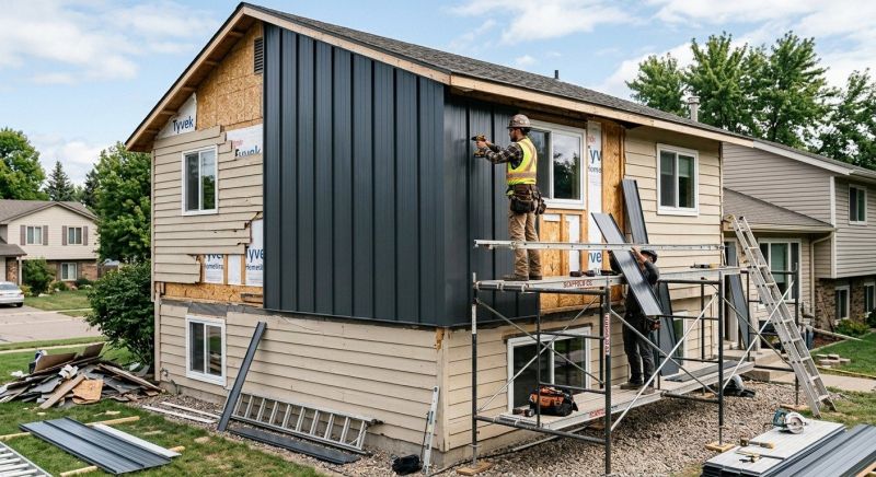 Metal Siding Replacement in Holly Springs, NC
