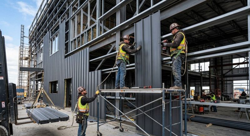 Steel Cladding Installation in Harnett County, NC