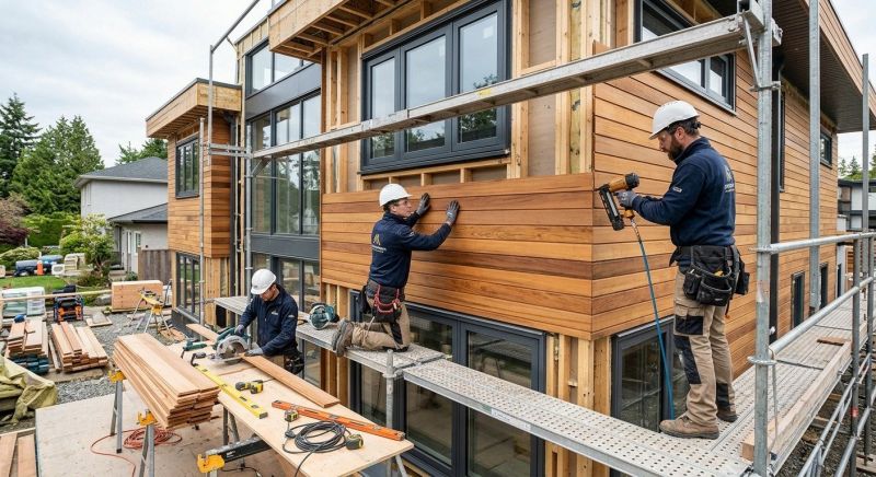 Wood Cladding Installation in Johnston County, NC