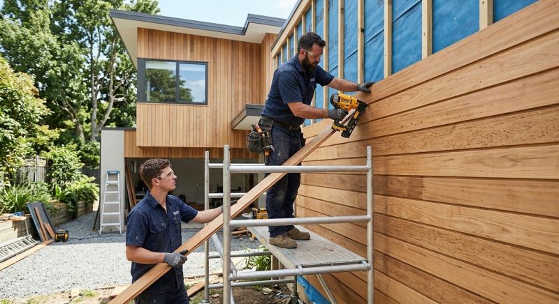 Wood Cladding Installation in Harnett County, NC