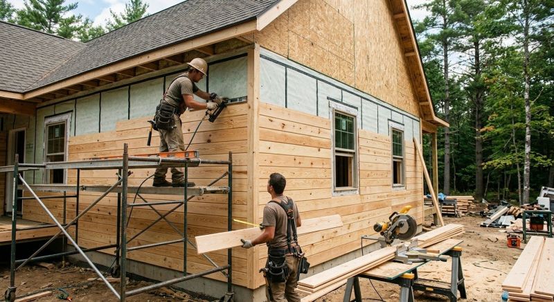 Wood Plank Siding Installation in Harnett County, NC